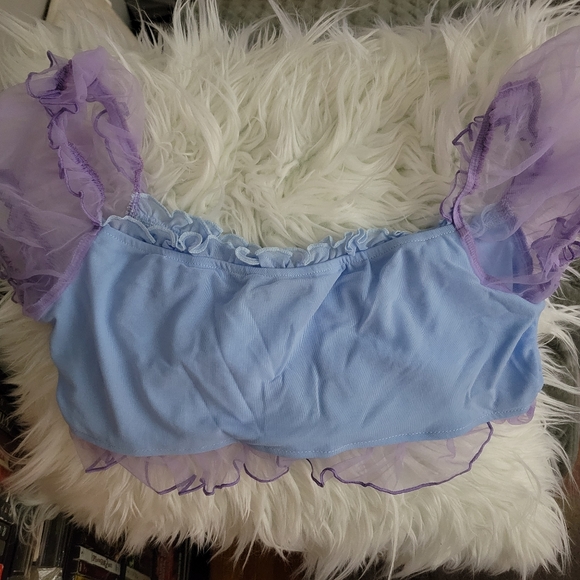 Mesh sleeve crop top - Picture 13 of 13